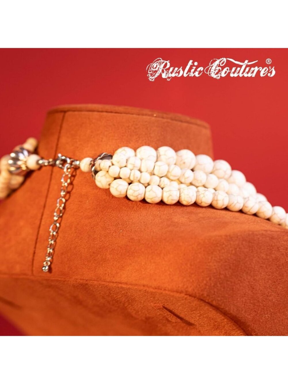 Women's White Sliver Uture's Western Cowgirl Vintage Western Necklace Earrings - Picture 4 of 7